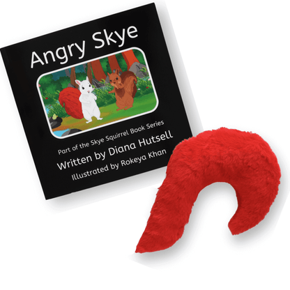 Angry Skye Book with Red Stuffed Tail