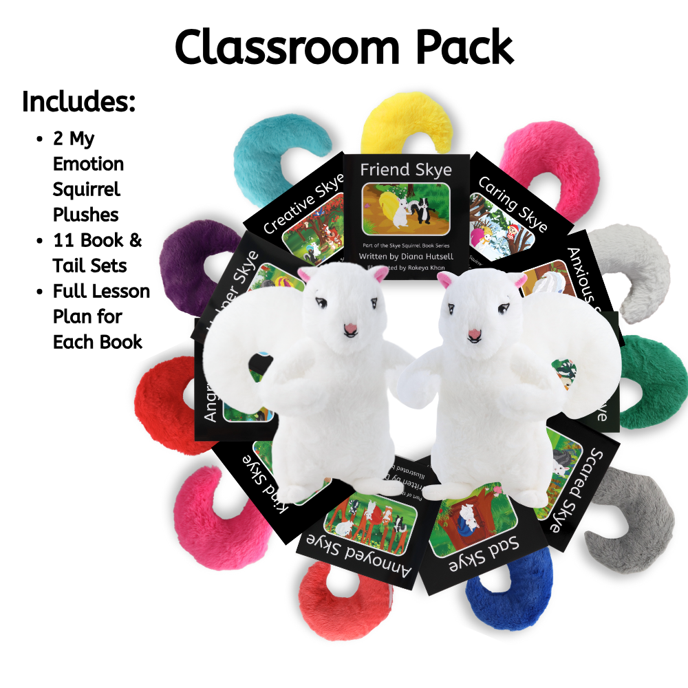 Classroom Pack: 2 My Emotion Squirrels + All 11 Book/Tail Combos