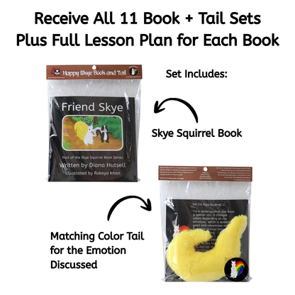Classroom Pack: 2 My Emotion Squirrels + All 11 Book/Tail Combos