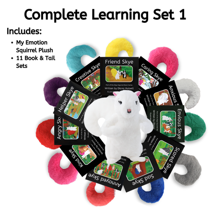 Complete Learning Set Option 1: My Emotion Squirrel + All 11 Book/Tail Combos