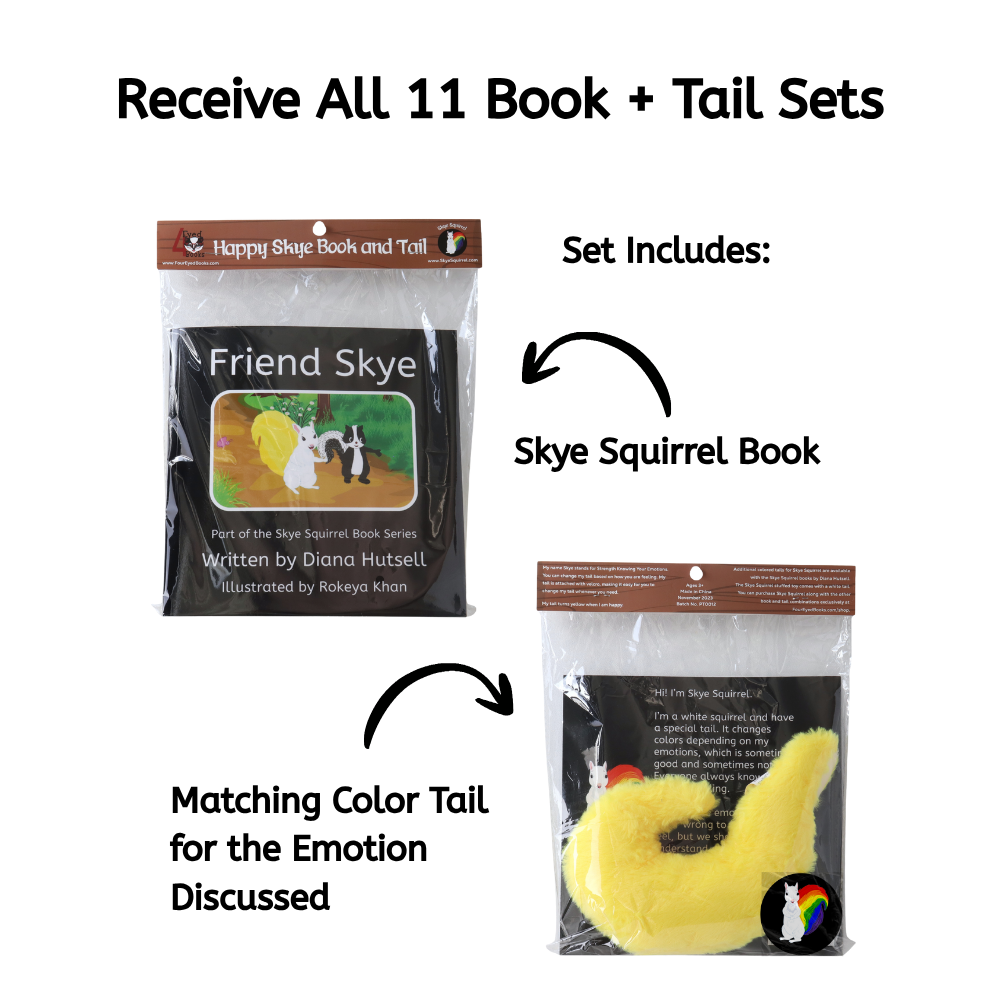 Complete Learning Set Option 1: My Emotion Squirrel + All 11 Book/Tail Combos