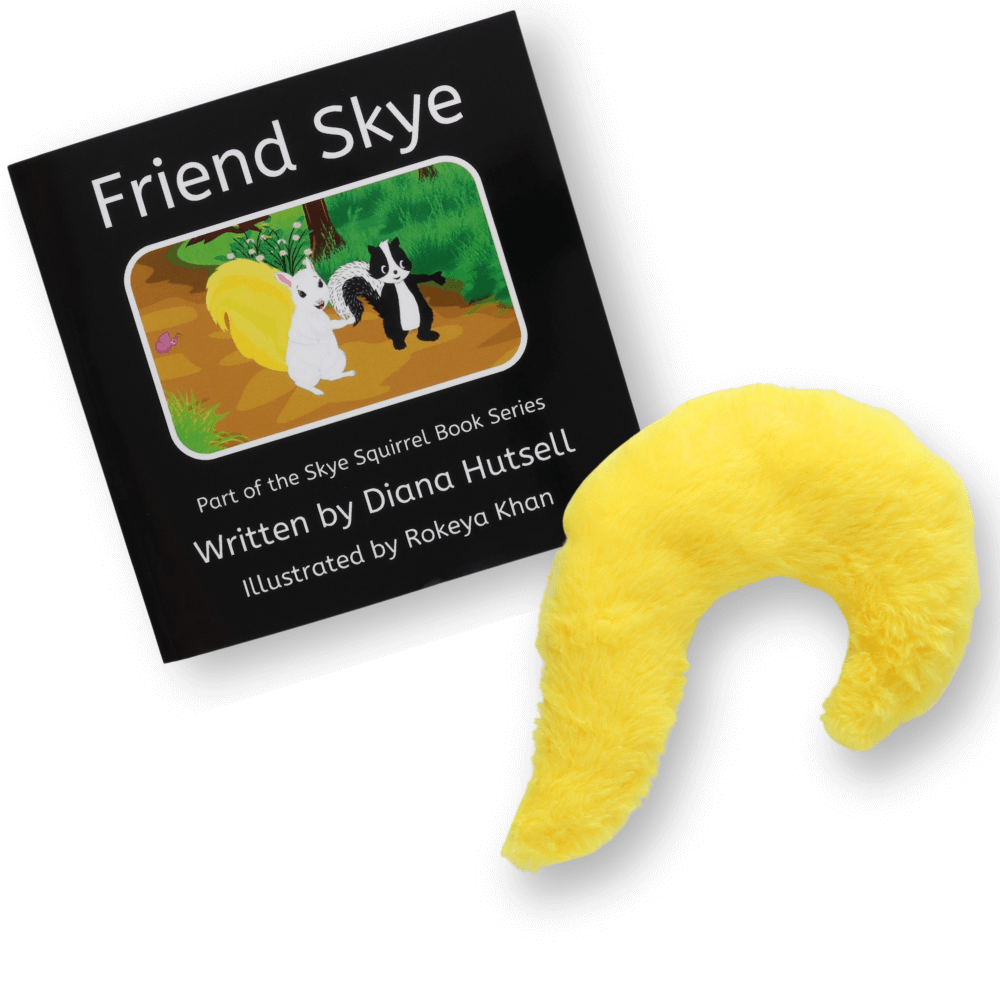 Friend Skye Book with Yellow Stuffed Tail