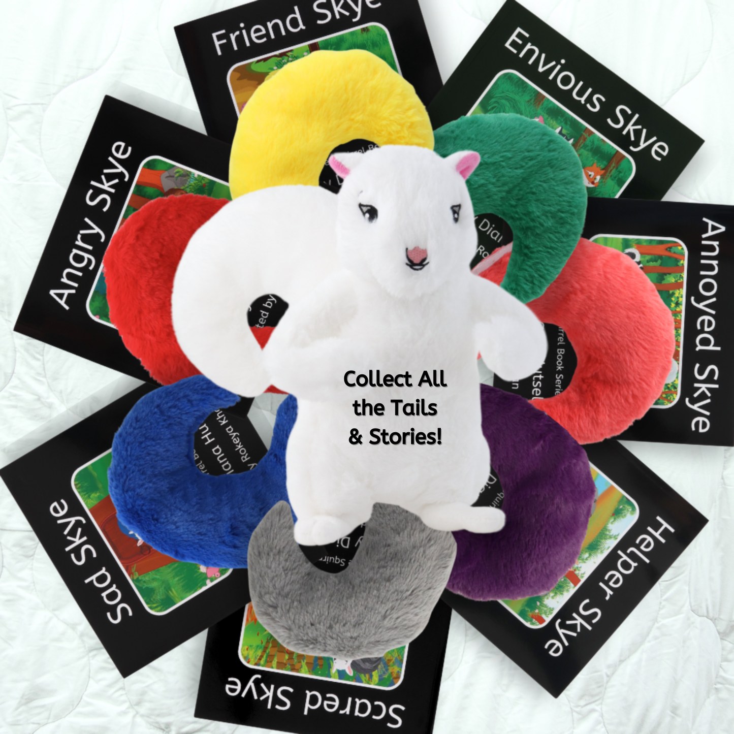 My Emotion Squirrel – 12” Plush with White Tail