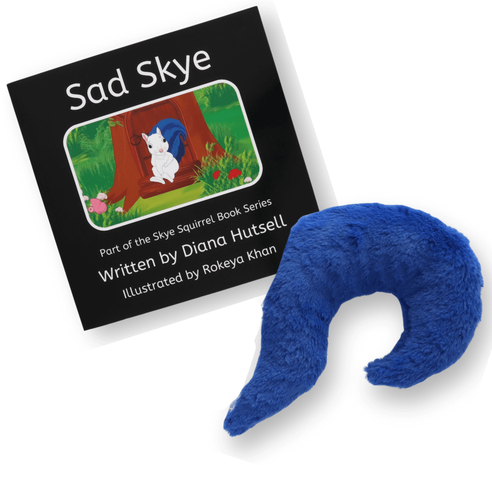 Sad Skye Book with Blue Stuffed Tail