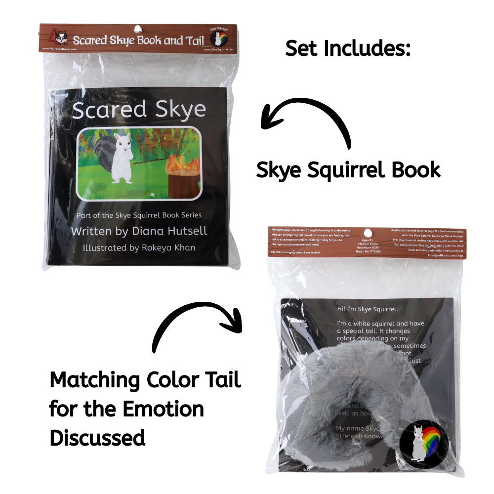 Scared Skye and a Gray Tail