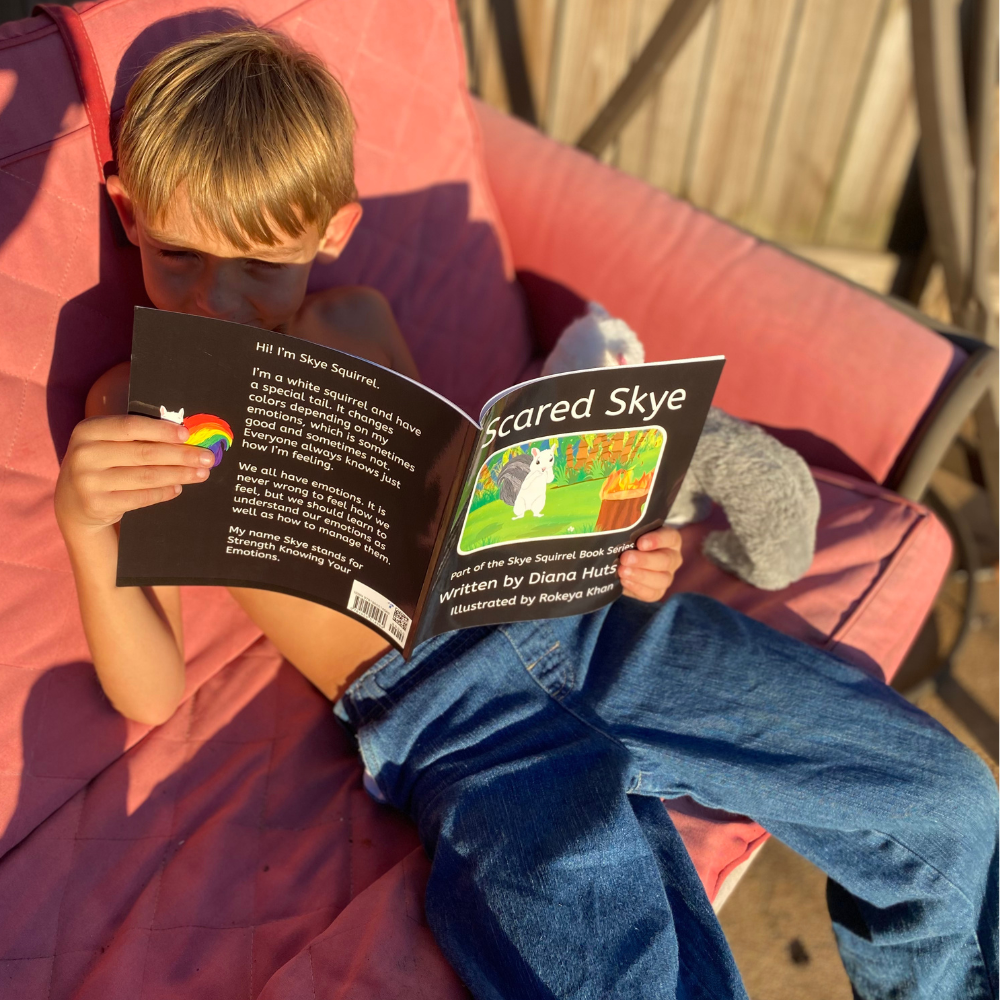 Scared Skye and a Gray Tail