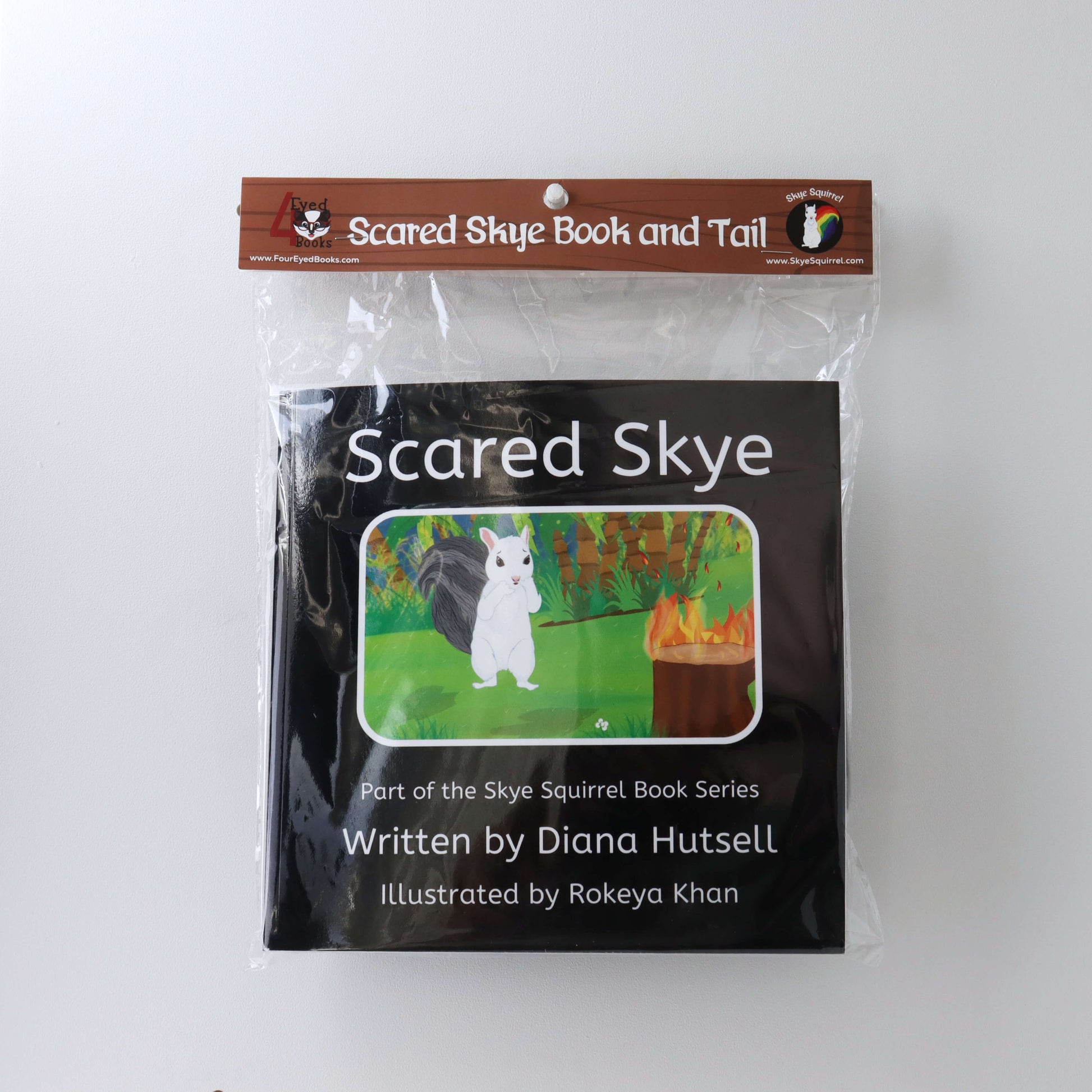 Scared Skye Book in plastic packaging (front)