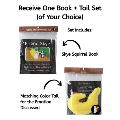 Starter Set Option 1: My Emotion Squirrel + 1 Book/Tail Combo (of your choosing)