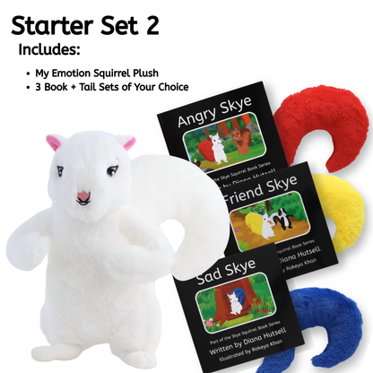 Starter Set Option 2: My Emotion Squirrel + 3 Book/Tail Combos (of your choosing)