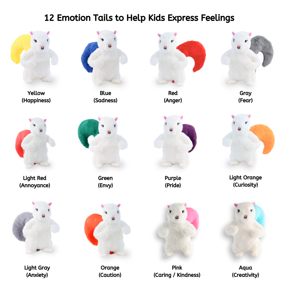 Starter Set Option 2: My Emotion Squirrel + 3 Book/Tail Combos (of your choosing)